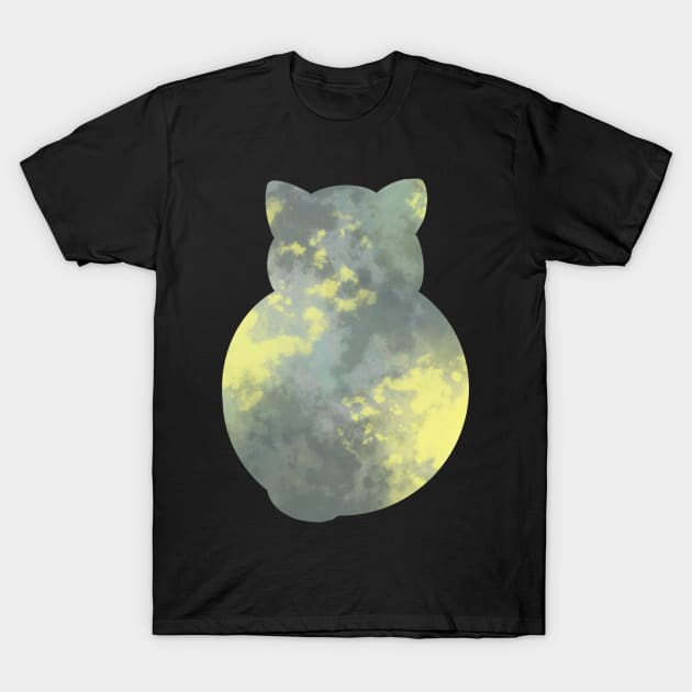 Moon Cat T-Shirt by Trizi‘s Art